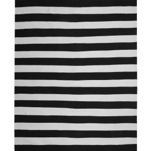 Outdoor Area Rug 160 x 230 cm Black and Blanc pur TAVAS
