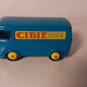 Peugeot D3A bleue avec publicité CIBIE Dinky-Toys (Editions Atlas)