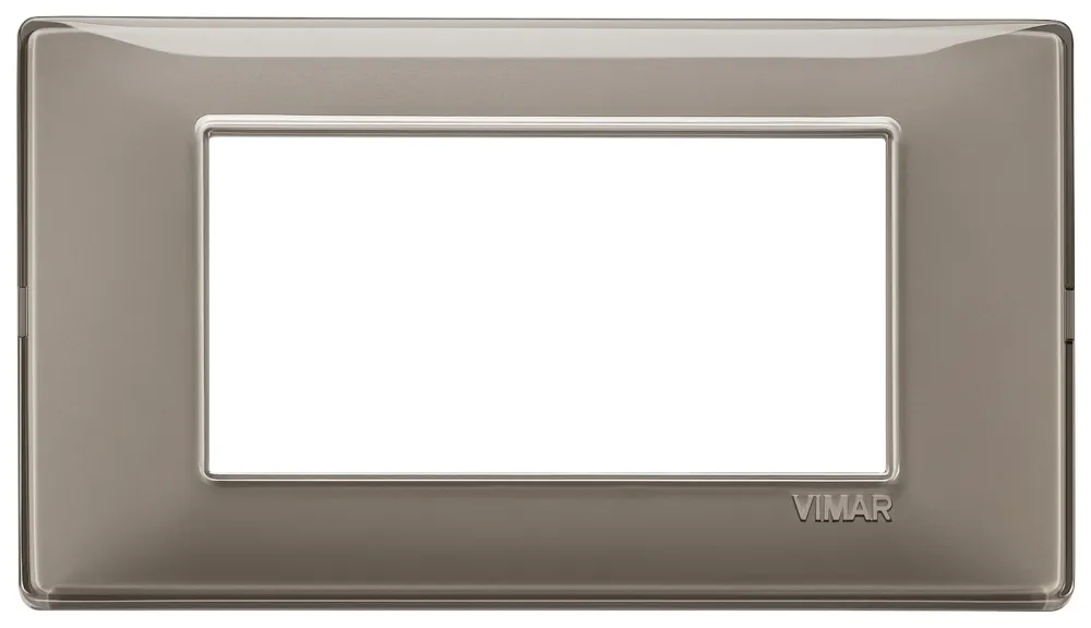 PLACCA VIMAR PLANA 4 MODULI REFLEX CENERE 14654.40
