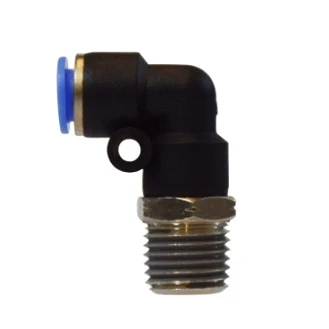 1/8" Push- Tube X 1/4" MNPT À rotation Male Elbow Composite Body 20535C
