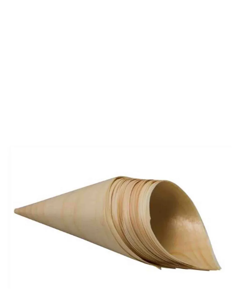 Regent 20 Piece En bois Disposable Cones - Brown