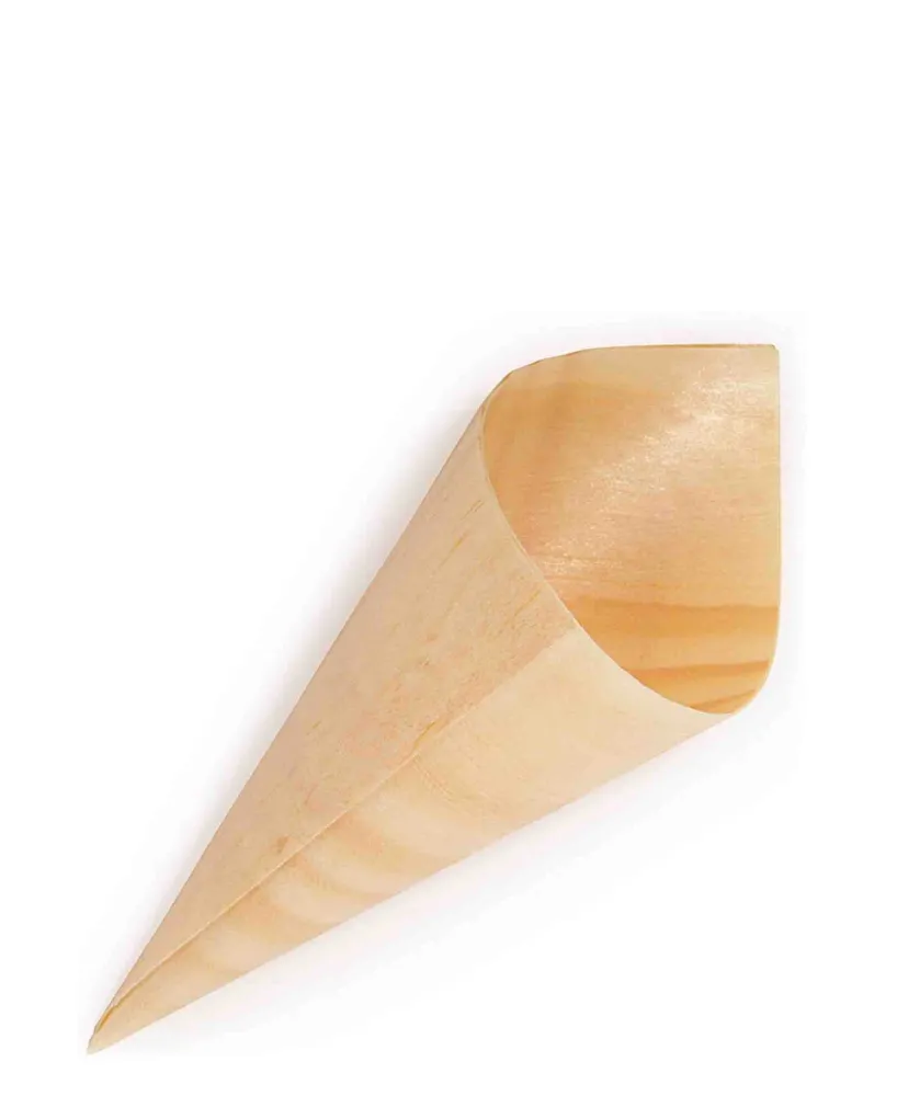 Regent 20 Piece En bois Disposable Cones - Brown