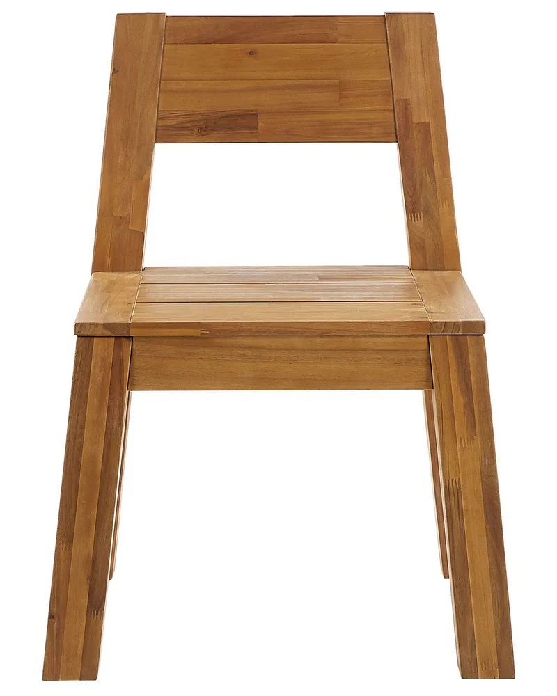 Set van 6 tuinstoelen LIVORNO Acaciahout Lichte houtkleur