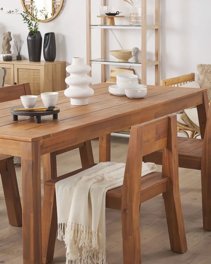Set van 6 tuinstoelen LIVORNO Acaciahout Lichte houtkleur
