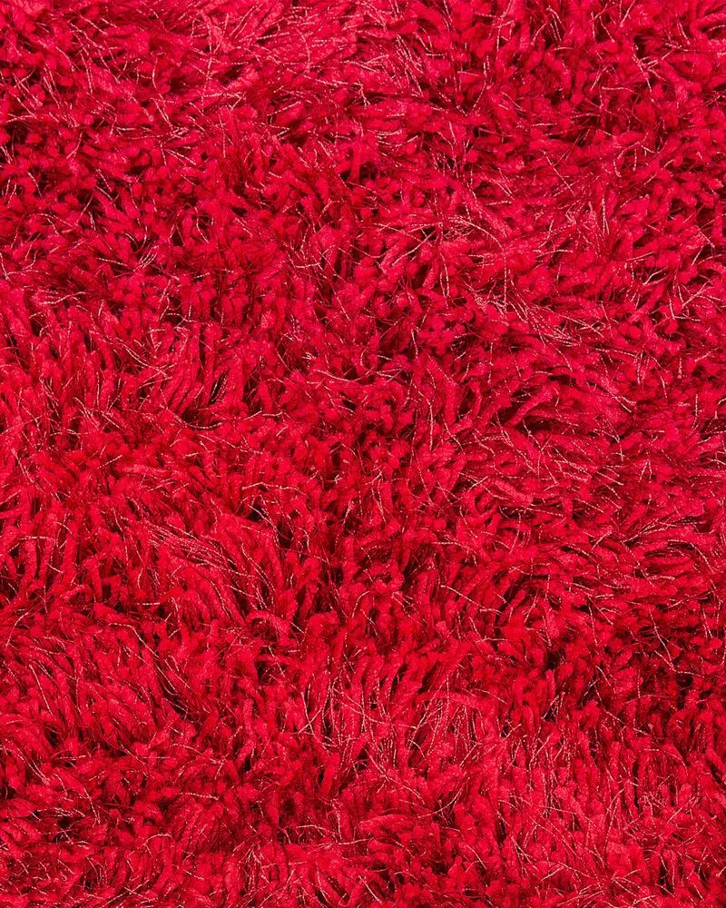 Shaggy Area Rug 160 x 230 cm Red CIDE