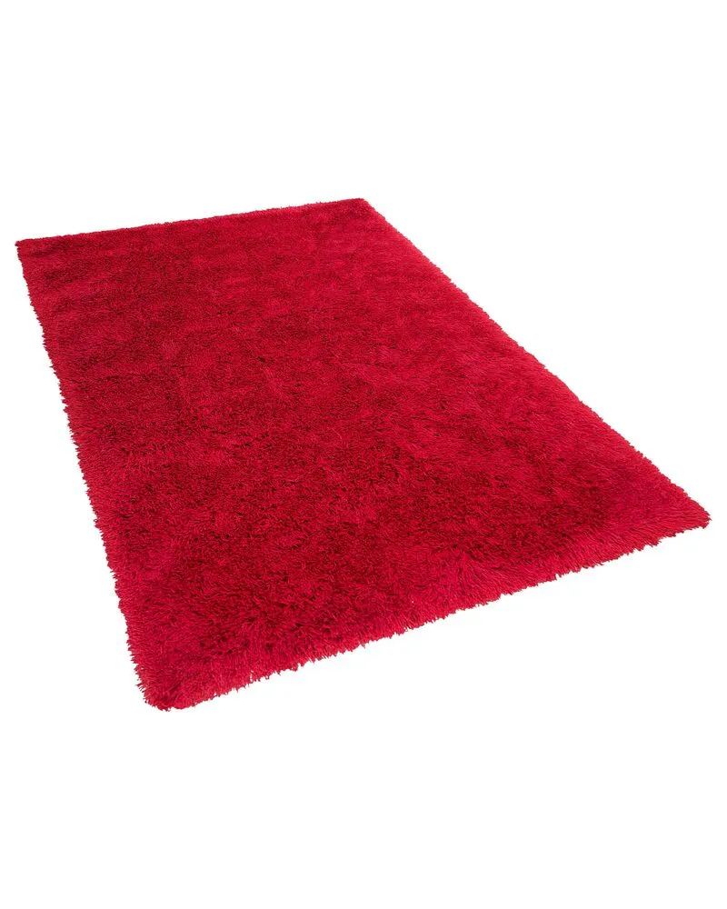 Shaggy Area Rug 160 x 230 cm Red CIDE