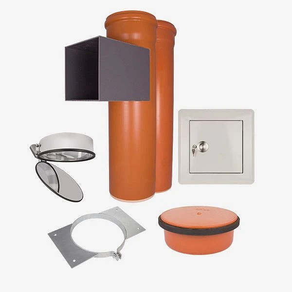 Système d'évacuation du linge HKW kit complet 2 VINYLE longueur de tige : 210 mètres Ø 300 mm 23006N acheter à ba...