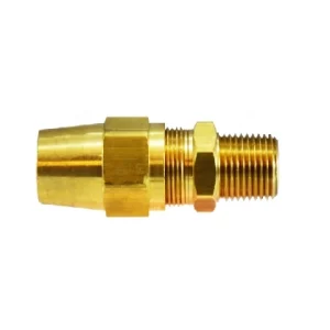 3/8" Tube OD X 3/8" Male NPTF Effet cuivre Air Brake X Mip Adapter Brass Fittings 38222