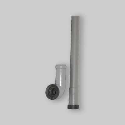 Tubo Di Risciacquo Da 1 Metro Regolabile Per Passo Rapido Ø 26X32 C/Curva Vinyle