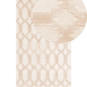 Vloerkleed viscose crème 80 x 150 cm CIZRE