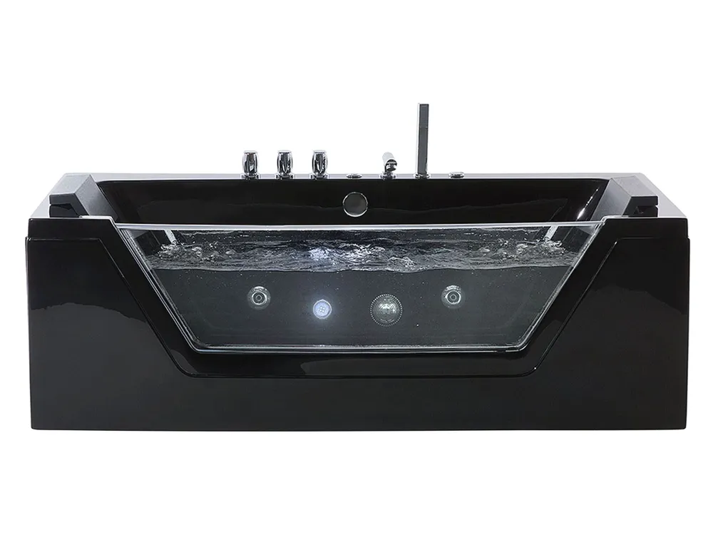 Whirlpool Bath LED 1530 mm Noir jais SAMANA
