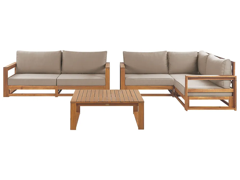 Zitgroep TIMOR FSC® gecertificeerd acaciahout Lichte houtkleur Universeel