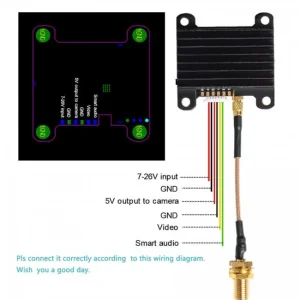 AKK Race Ranger 1W 5.8G VTX (version américaine) - 2-6S 200mW/400mW/800mW/1000mW puissance commutable émetteur vidéo FPV p...