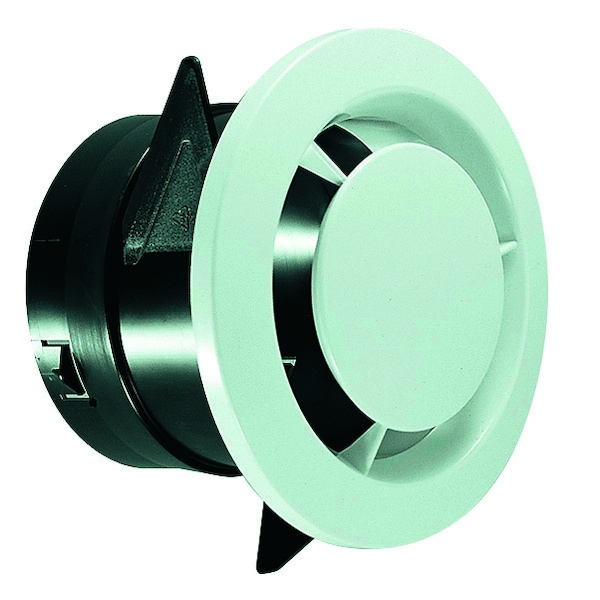 Bouche d'extraction VMC - 125 mm - 45 m³/h - blanc - ATLANTIC