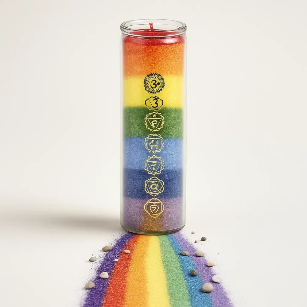 Bougie 7 chakras aux huiles essentielles - Yogi & Yogini