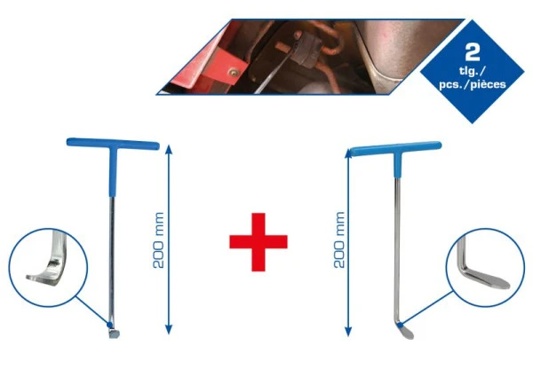 Brilliant Tools BT601050 Lot de 2 crochets de traction pour échappement commander à bas prix