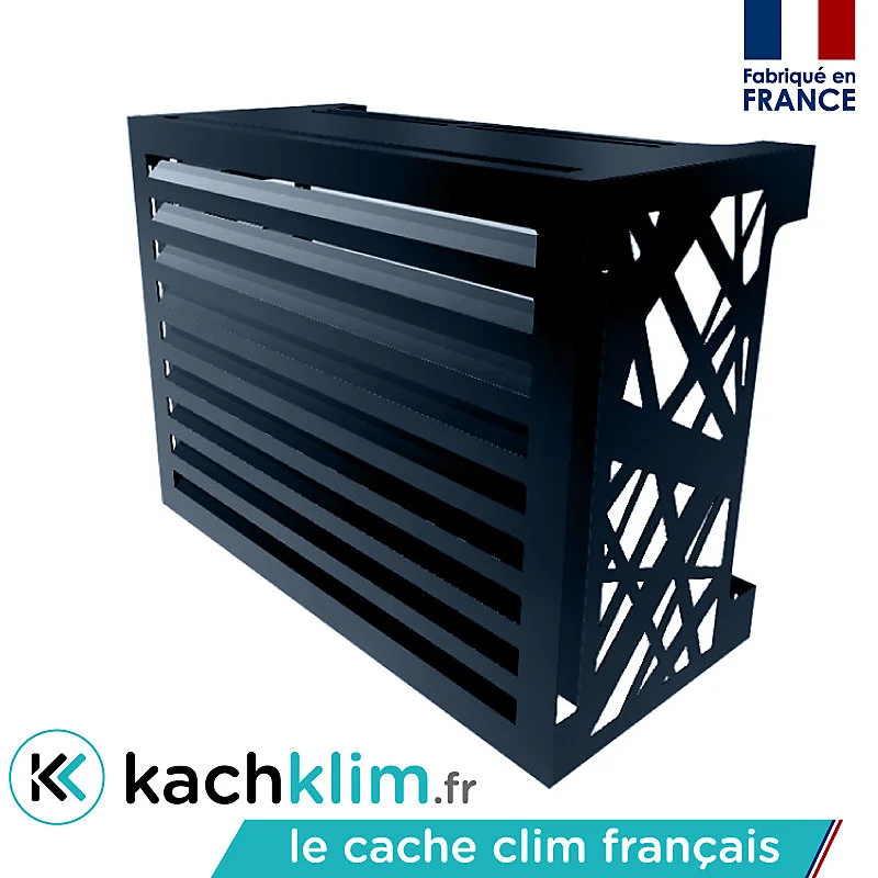 Cache clim CALIFORNIA - Gris Anthracite RAL 7016 - L102 x H79 x P54cm (Taille XL) - KACH KLIM
