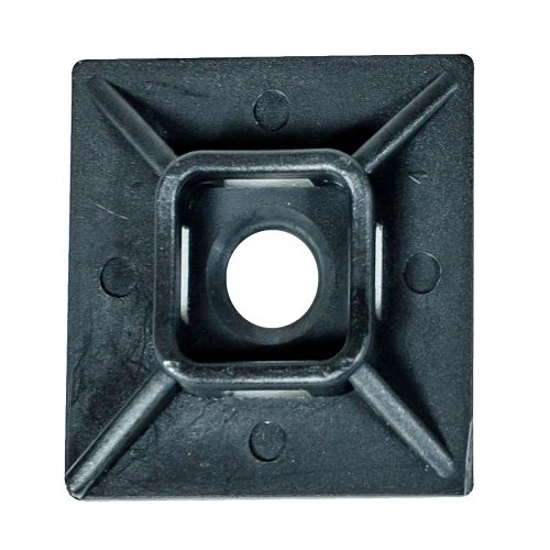 1" X 1" UV Noir jais Adhesive Mounting Pad BLMPS0-C (Pack 2000)