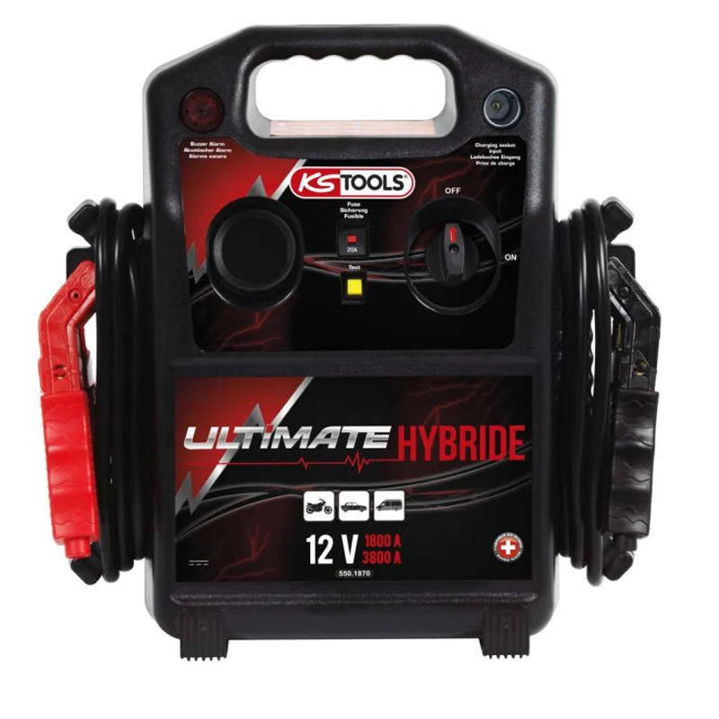Booster hybride 1800 au démarrage - KS TOOLS - 550.1870 pour véhicules diesel