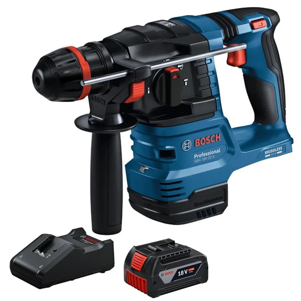 Bosch GBH 18V-22 X 18V Brushless SDS+ Rotary Hammer 1 x 5.0Ah Battery & Charger avec garantie 1
