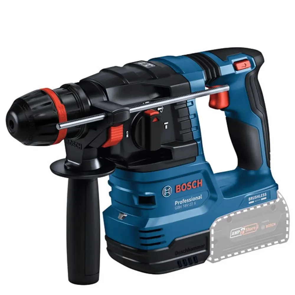 Bosch GBH 18V-22 X 18V Brushless SDS+ Rotary Hammer 1 x 5.0Ah Battery & Charger avec garantie 1