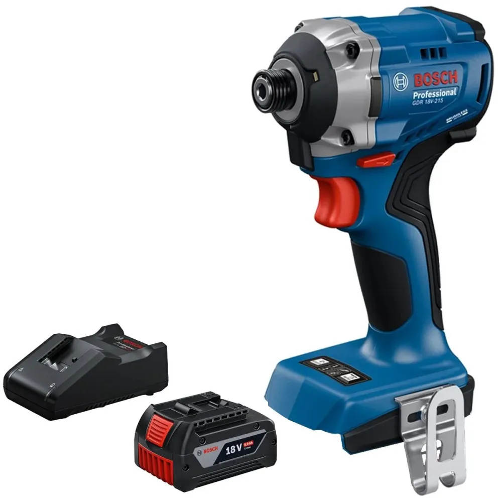 Bosch GDR 18V-215 18V Brushless Impact Driver 1 x 5.0Ah Battery & Charger