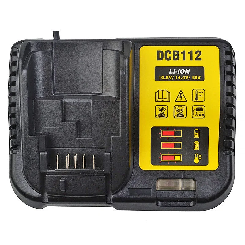 Chargeur de batteries DEWALT DCB112-XJ 10,8 V à 18 V Li-ion Compatible avec la plupart des modèles