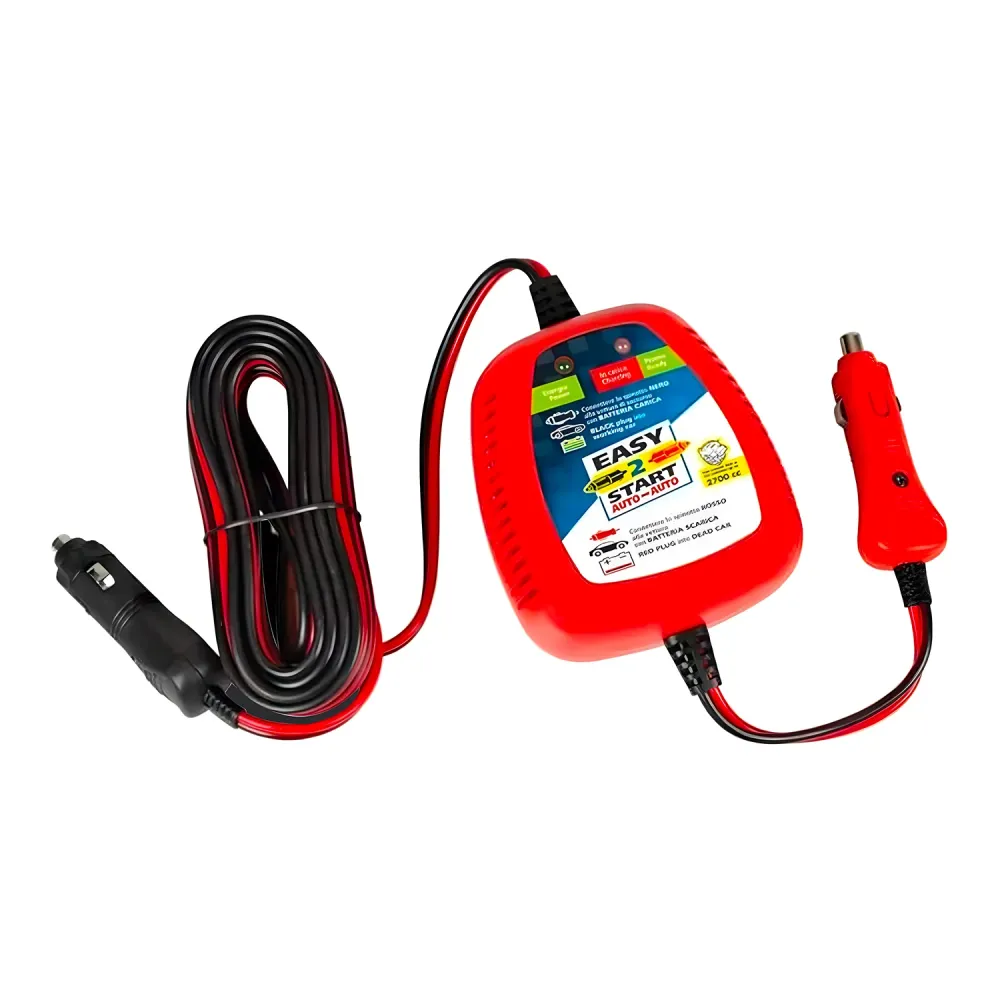 Couvre-selle imperméable Avviatore Cavo Caricabatteria Per Veicoli Fino 2700cc 5m 12v