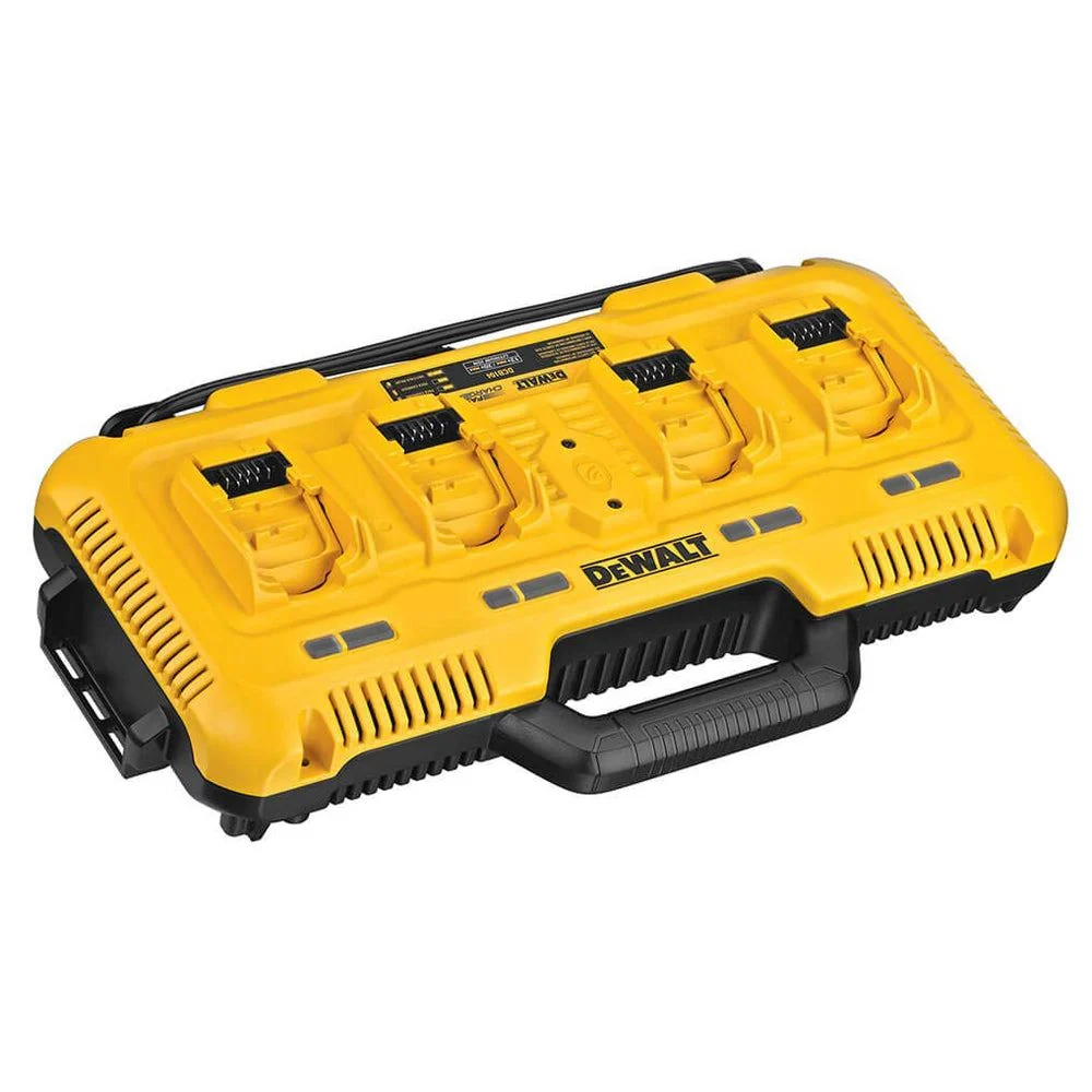 DeWalt DCB104 18V XR Multi-Voltage 4-Port Charger Express 240V Charging All Battery Types