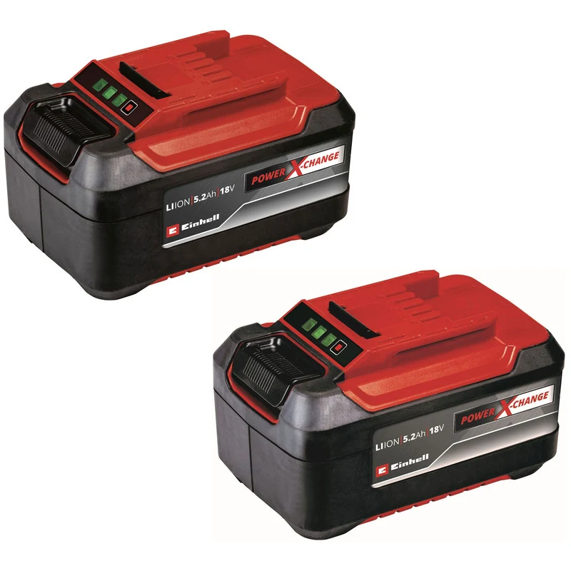 Doublement batterie 18V 2x5,2Ah EINHELL Twinpack Power X-Change Lithium Ion