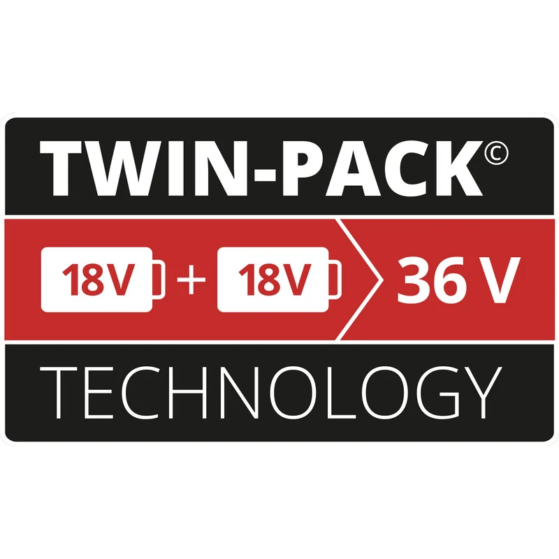 Doublement batterie 18V 2x5,2Ah EINHELL Twinpack Power X-Change Lithium Ion