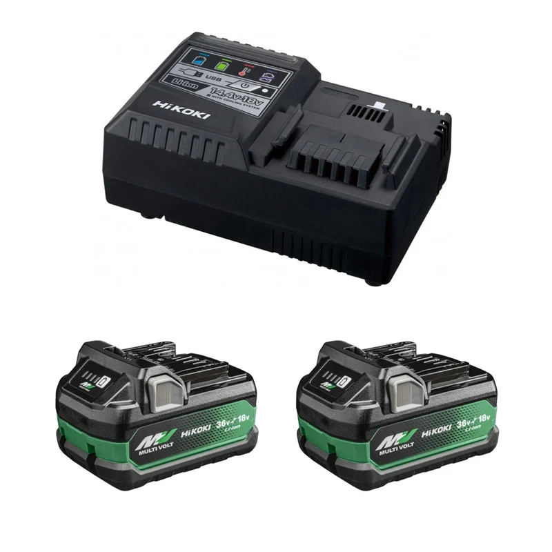 Haute Performance Kit 2 batteries 36V 2,5Ah MultiVolt BSL36A18X + chargeur expéditif 14,4V-18V HIKOKI UC18YSL3WHZ