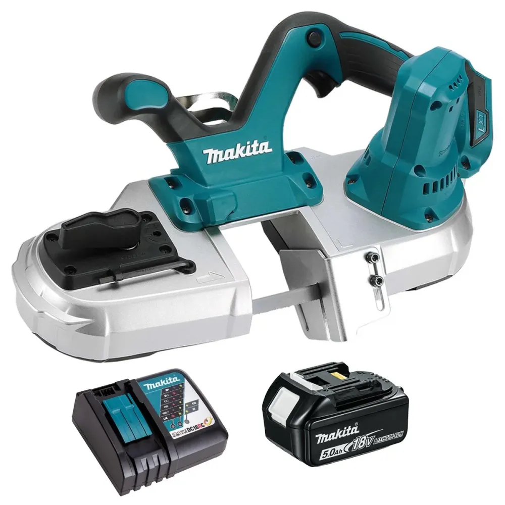 Makita DPB182Z 18V LXT Band Saw 1 x 5.0Ah Battery & Charger