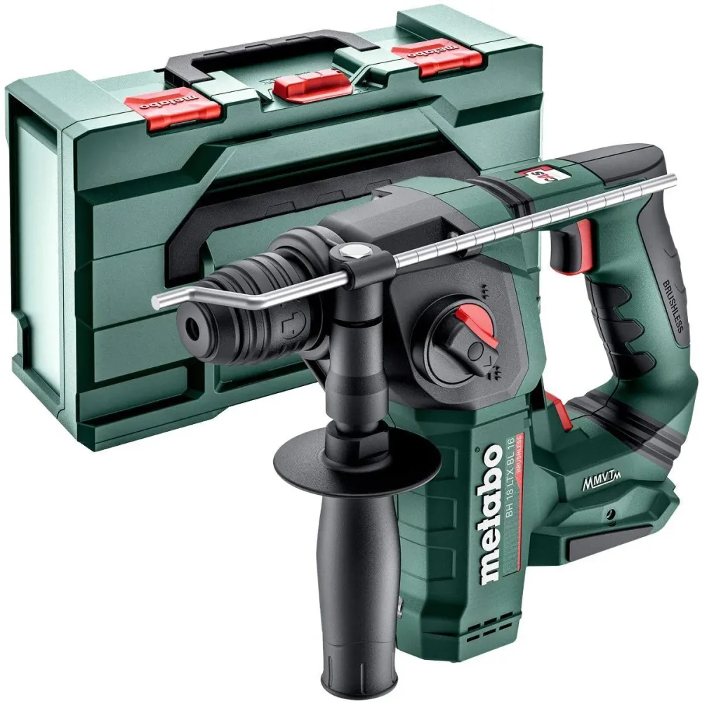Metabo BH 18 LTX BL 16 18V Brushless SDS+ Rotary Hammer 1 x 8.0Ah Battery Charger & Metabox