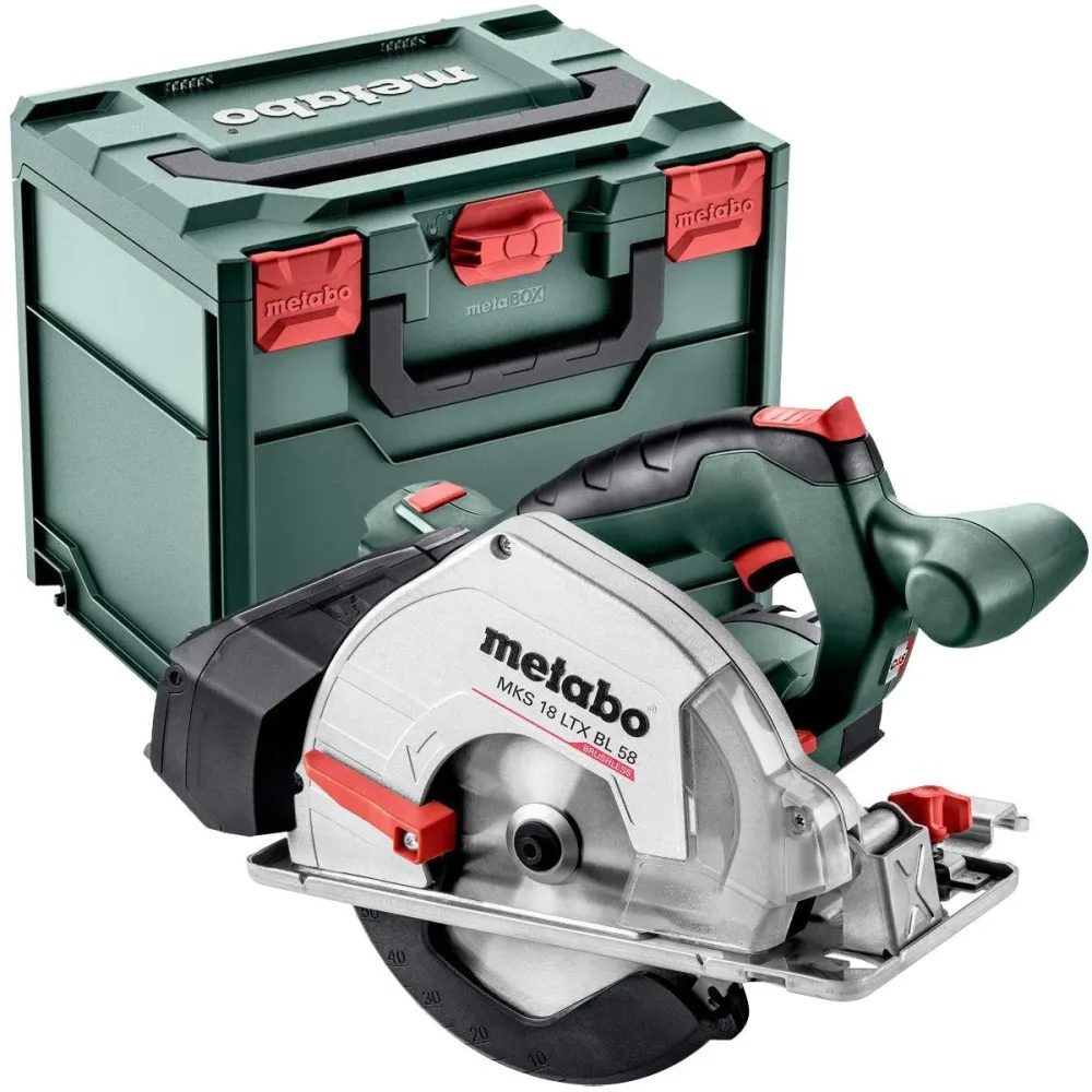 Metabo MKS 18 LTX BL 58 18V Brushless 165mm Circular Saw 1 x 8.0Ah Battery Charger & Metabox