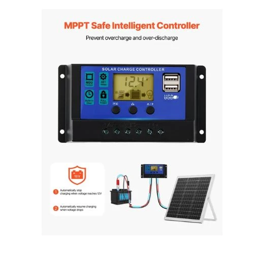Porte-bagages scooter 20W 12V Solar Panel Battery Charger, Solar Battery Trickle Charger Maintainer