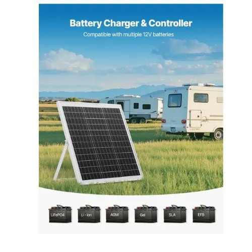 Porte-bagages scooter 20W 12V Solar Panel Battery Charger, Solar Battery Trickle Charger Maintainer