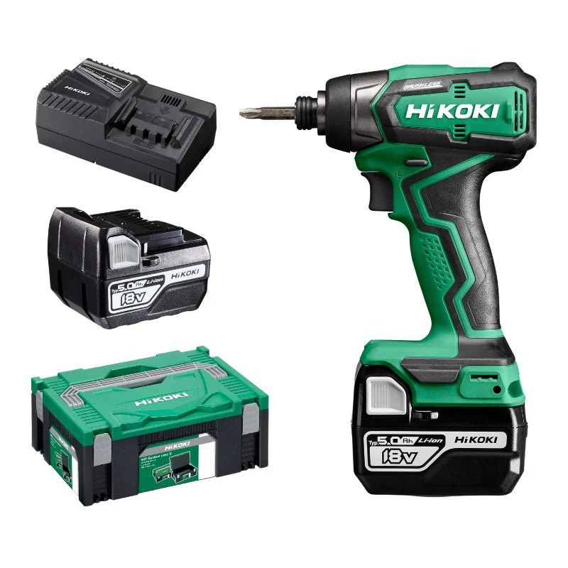 Protège-mains Visseuse à chocs 18V HIKOKI WH18DDWPZ 140 Nm - 2 batteries 5,0Ah + chargeur en coffret HitCase 2