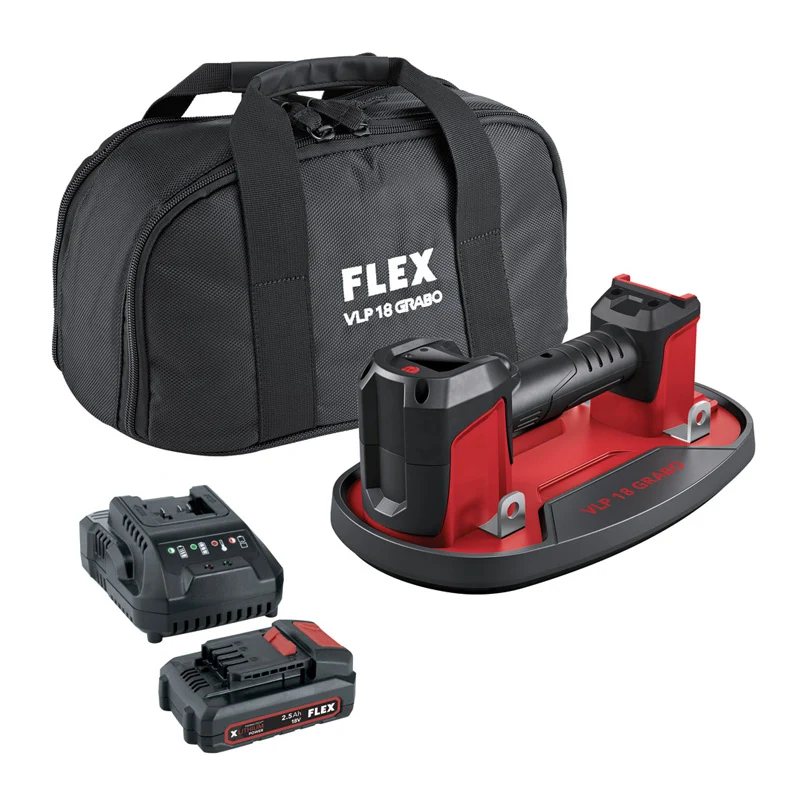 Rétroviseur sport Ventouse sur batterie FLEX VLP GRABO 18V + 1 batterie 2,5Ah + 1 chargeur