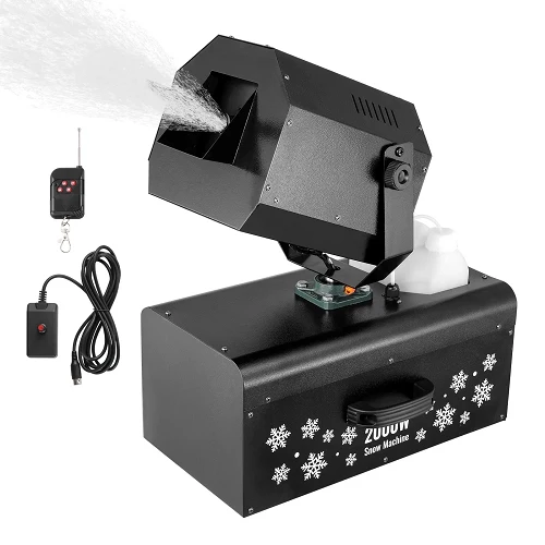 2000W Wireless Remote Swing Snow Making Machine Wireless Remote & Swing Function Noir jais