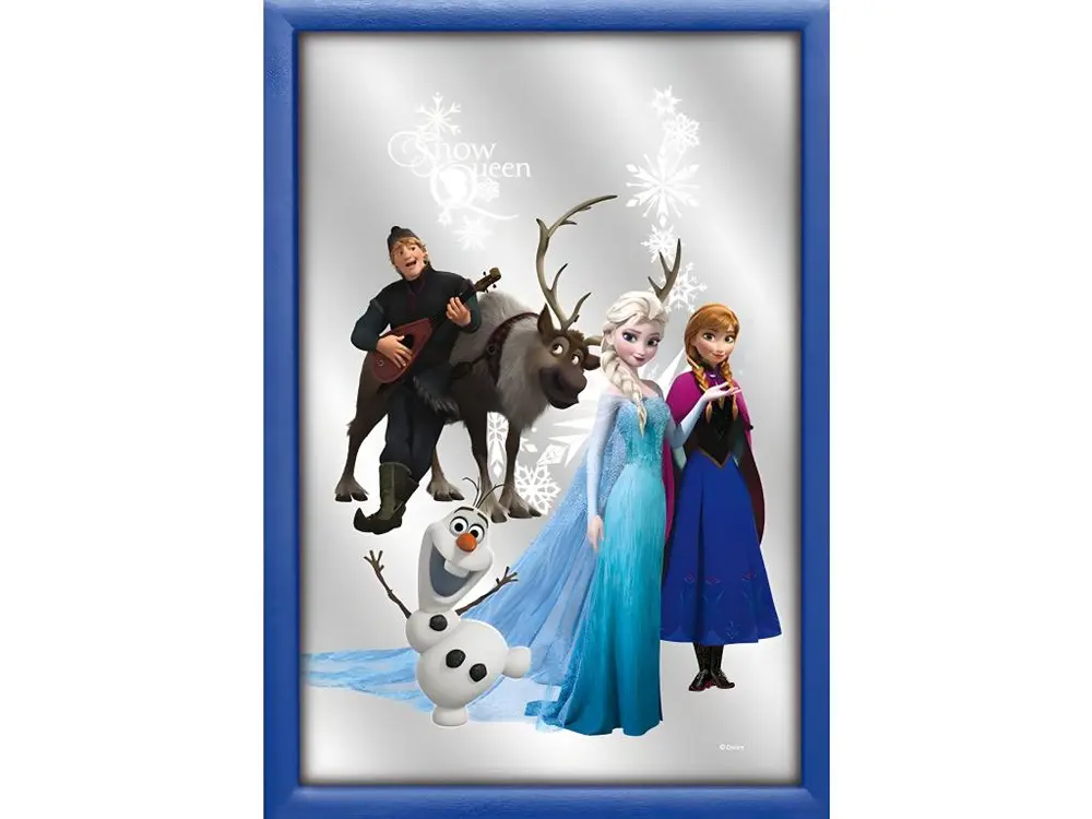 Miroir rectangulaire sérigraphié reine des neiges pour transport d'équipement