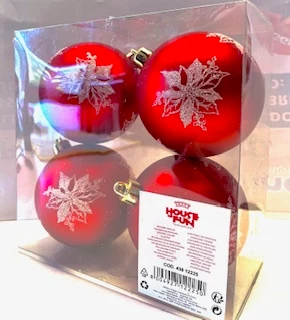 Support GPS moto PALLINE DI NATALE SCATOLA PZ4 ROSSO D80