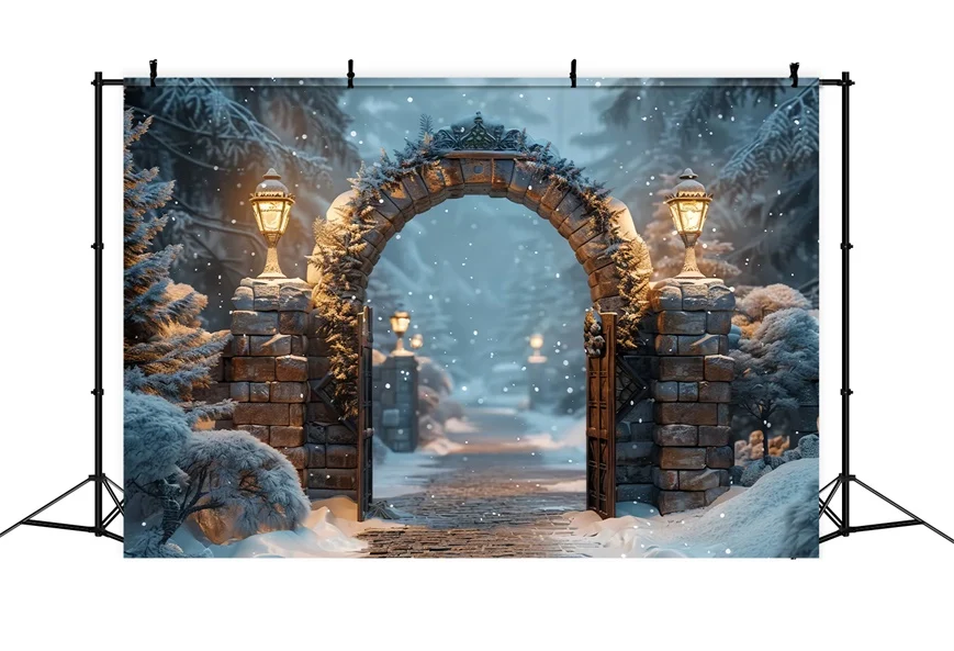 Toile de Fond Arche Mystique dans la êt de Noël BRP8-59