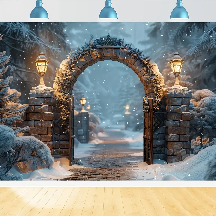 Toile de Fond Arche Mystique dans la êt de Noël BRP8-59