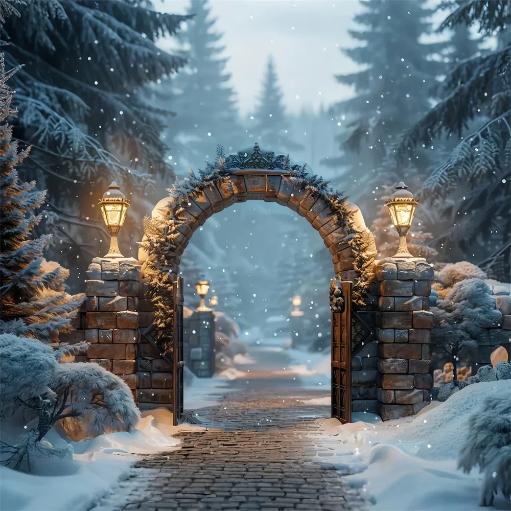 Toile de Fond Arche Mystique dans la êt de Noël BRP8-59