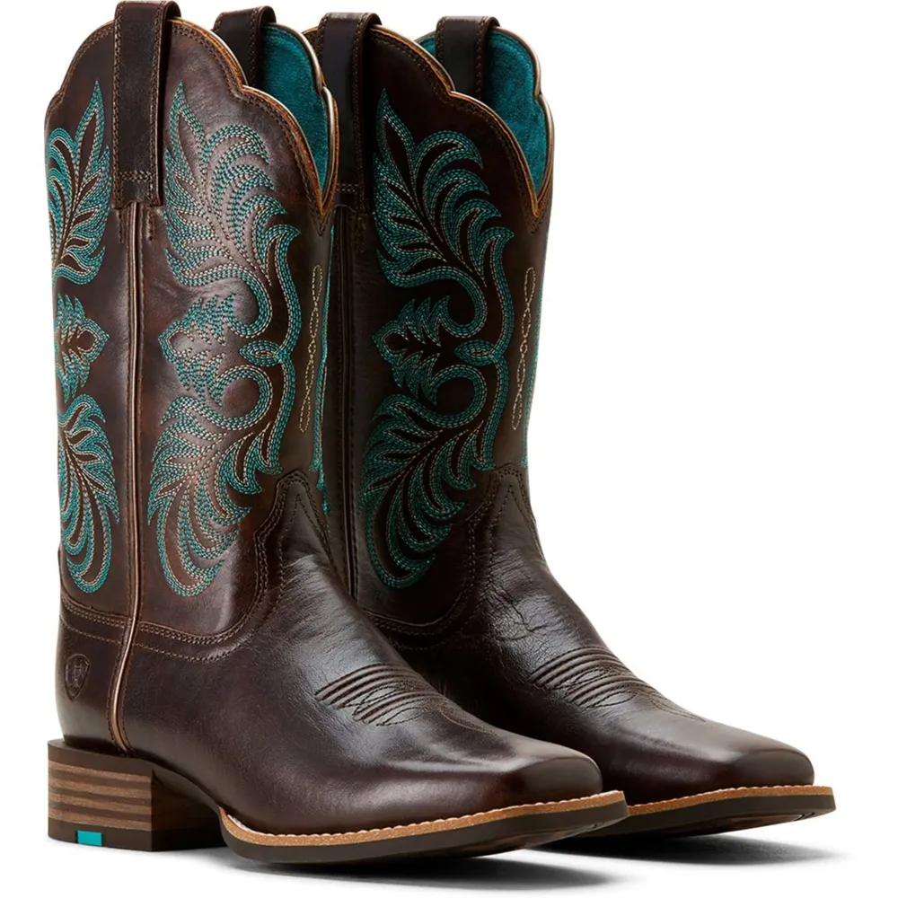 Ariat Bottes Western Gillette AZ Arizona Brown/Marble Café en Polyester renforcé