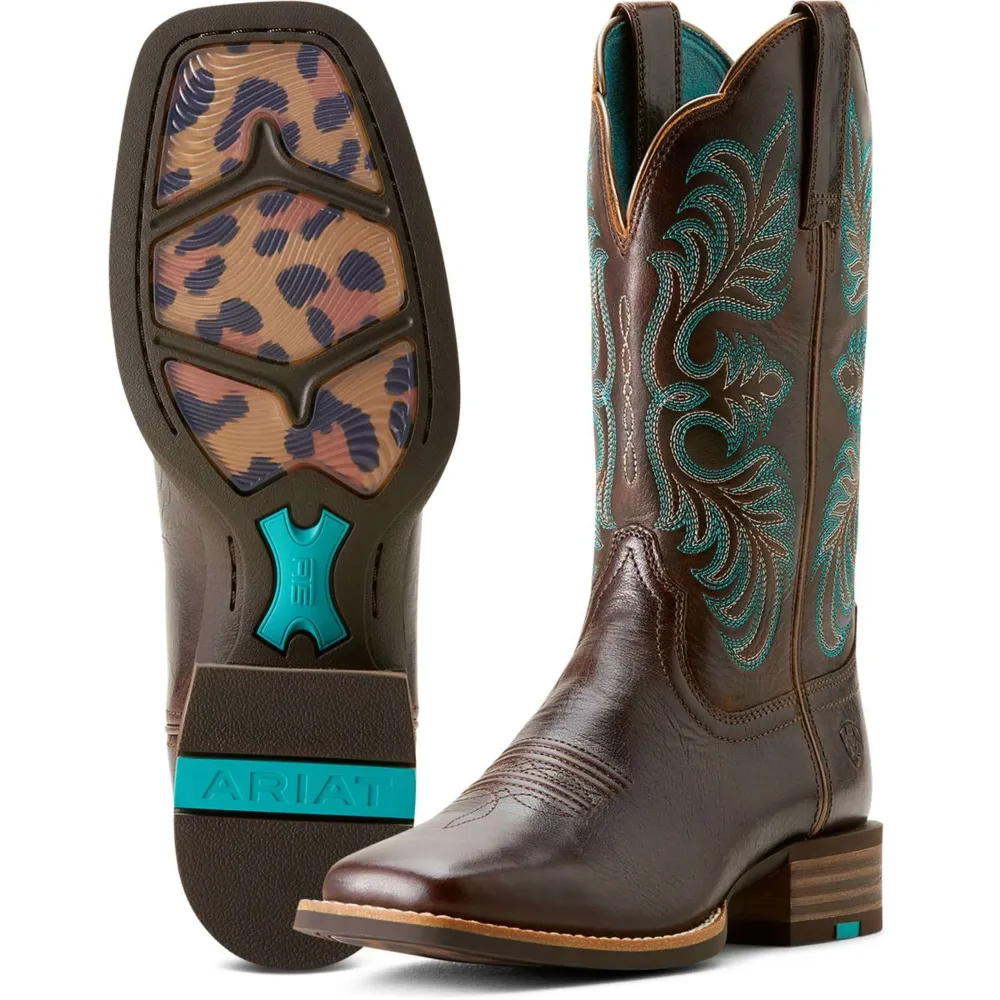Ariat Bottes Western Gillette AZ Arizona Brown/Marble Café en Polyester renforcé