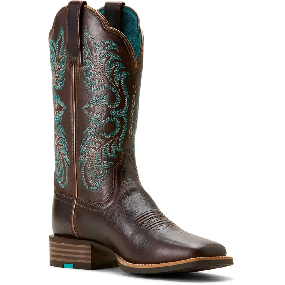 Ariat Bottes Western Gillette AZ Arizona Brown/Marble Café en Polyester renforcé