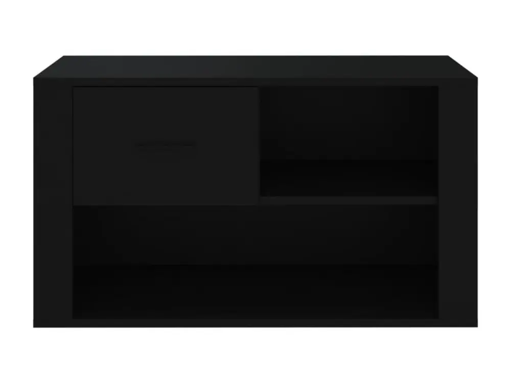 Armoire à chaussures Noir 80x35x45 cm Bois d'ingénierie pour Quad et SSV