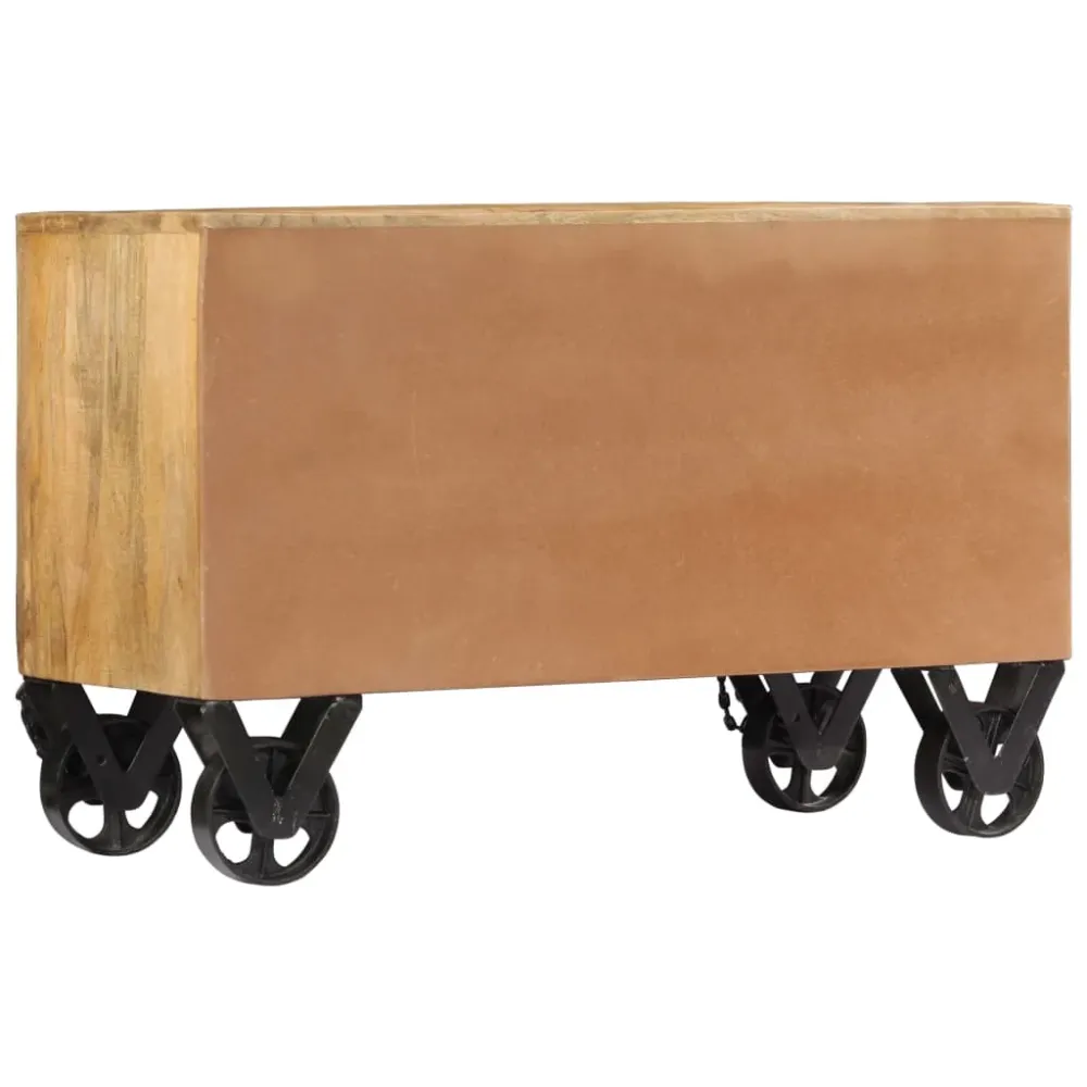 Armoire à chaussures range chaussures rangement meuble entrée couloir salon 86 x 35 x 55 cm bois de manguier durable brun...